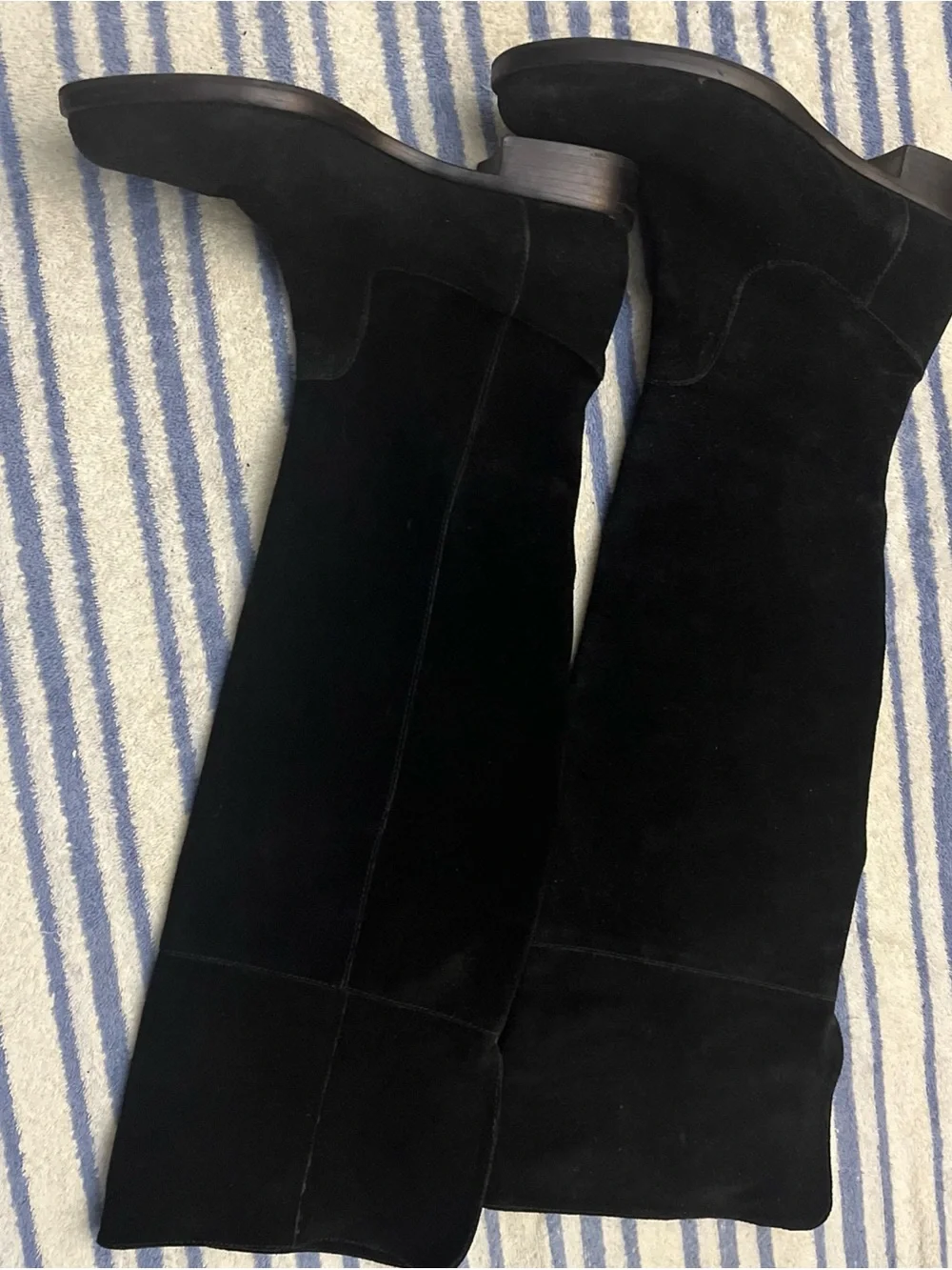 Lauren Ralph Lauren Black Over-the-Knee Suede Boots